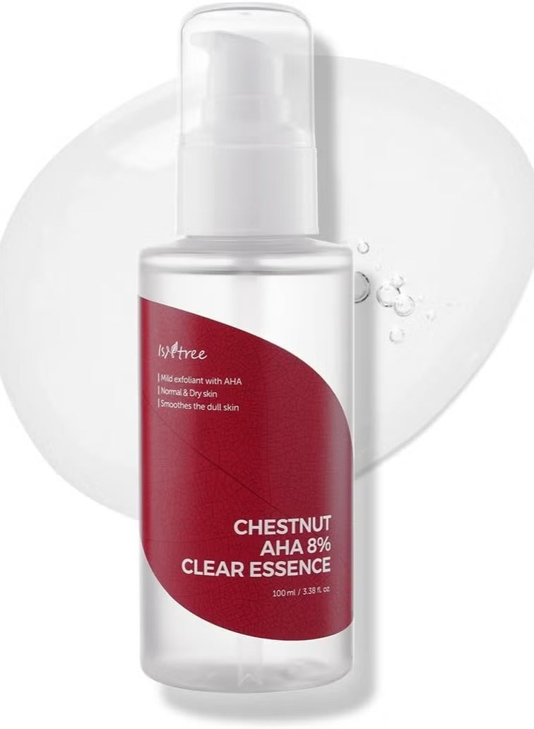 Isntree Chestnut AHA 8% Clear Essence 100ml - Image 1